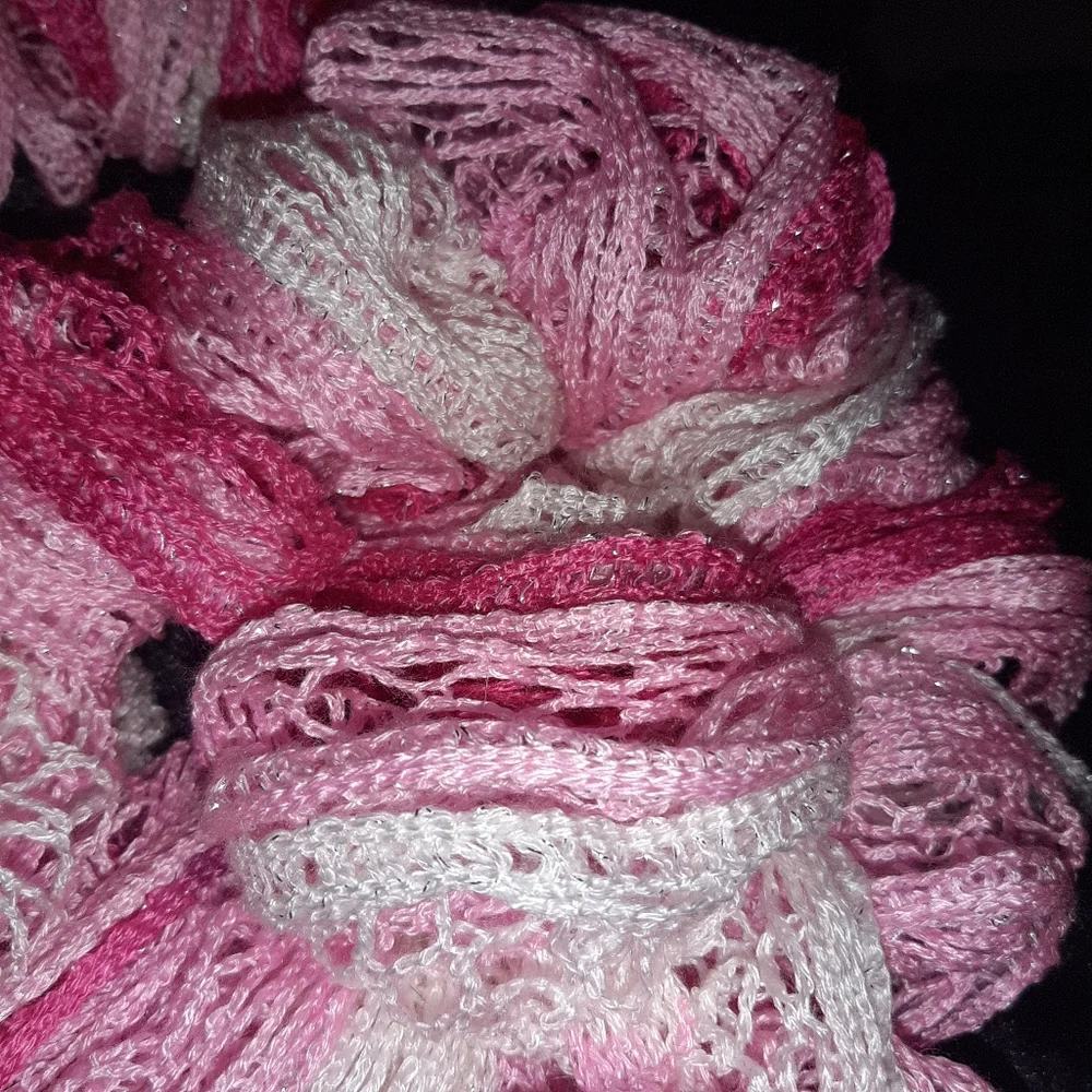 Ruffle Scarf Handmade c